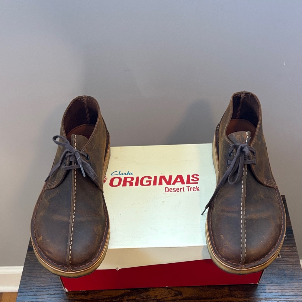 Clarks Brown Leather Men’s Chukka Boots